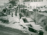 Kvaternikov trg 1930. godine, radovi na postavljanju novih knalizacijskih cijevi